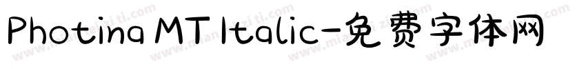 Photina MT Italic字体转换